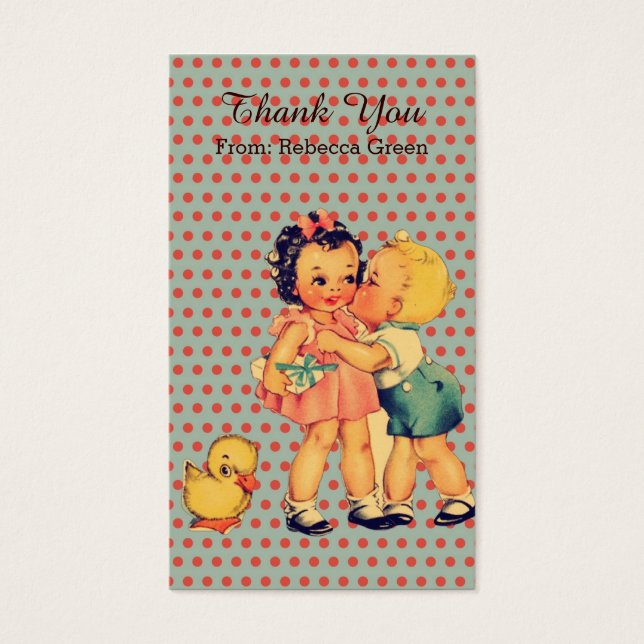 オールドファッションバレンタインレトロ子供の誕生日パーティー (正面)