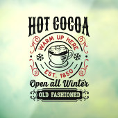 オールドファッションホットココアクリスマス ウィンドウサイン (シート3)