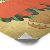 オールドファッションヴィンテージジンジャーブレッド ポスター (角)