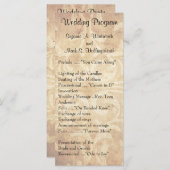 オールドファッション結婚式 プログラム (正面/裏面)