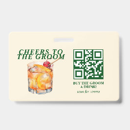 オールドファッション カクテル バチェラーパーティー バッジ