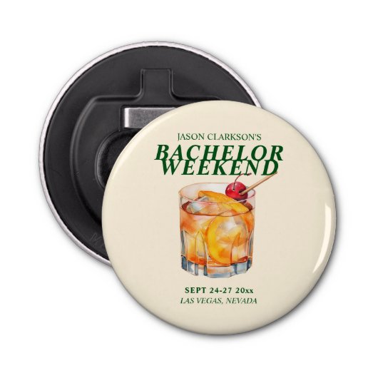 オールドファッション カクテル バチェラーパーティー 栓抜き (正面)