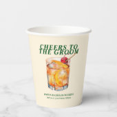 オールドファッション コクテール バチェラーパーティー 紙コップ (裏面)