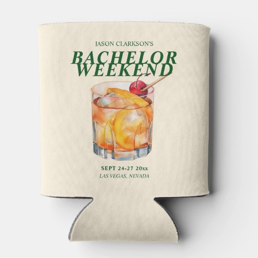 オールドファッション コクテール バチェラーパーティー 缶クーラー (裏面)