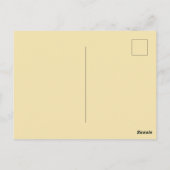 オールドファッション バレリーナ バレエシューズ ヴィンテージスタイル ポストカード (裏面)