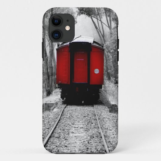 オールドファッション 赤い蒸気機関車 Case-Mate iPhoneケース (裏面)