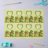 オールドファッションST.PATRICK'S DAY CATSハートモノグラム 薄葉紙 (クラフト)