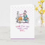 オールドファルト誕生日カード カード (黄色い花)