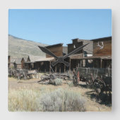 オールドファーウェストスクエアクロック スクエア壁時計 (正面)