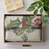 オールドファークリスマス、ホリー&ミュージック・デコパージュ 薄葉紙 (ギフト)