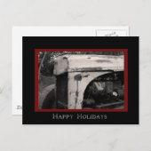 オールドファームトラクターカントリーハッピーホリデイズ シーズンポストカード (正面/裏面)