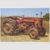 オールドファームトラクターヴィンテージデクページティッシュペーパー 薄葉紙 (正面)