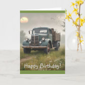 オールドファームトラック カード (黄色い花)