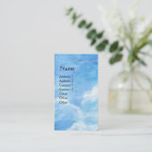 オールドファームハウスキアンティ，トスカーナの風景/ブルースカイ 名刺 (スタンド正面)