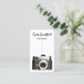 オールドフィルムカメラ写真撮影名刺 名刺 (スタンド正面)