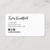 オールドフィルムカメラ写真撮影名刺 名刺 (裏面)