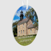 オールドフィールドポイントライトハウスニューヨークオーナメント オーナメント (正面)