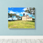 オールドフィールドポイントライトハウスニューヨークキャンバスプリント キャンバスプリント (インサイチュ (ウッドフロア))