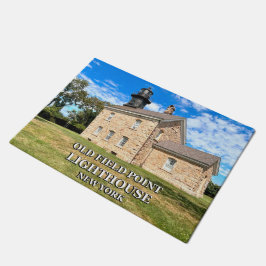 オールドフィールドポイントライトハウスニューヨークドアマット ドアマット