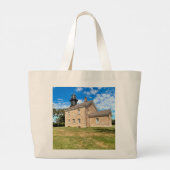 オールドフィールドポイントライトハウスニューヨークラージトートバッグ ラージトートバッグ (裏面)