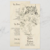 オールドフェアユタリーキャッスル結婚式 プログラム (正面/裏面)
