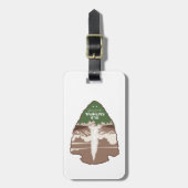 オールドフェイスフル イエローストーン国立公園 アロー・ヘッド ラゲッジタグ (正面縦)