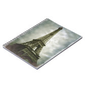 オールドフォトエフェクトエッフェルタワーパリ ノートブック (左側)