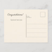 オールドフラワーファッションドブーケ葉書 ポストカード (裏面)