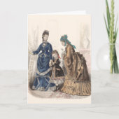 オールドフランスのファッションイラストレーションバイヘロイズレロイア カード (正面)