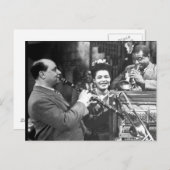 オールドフランスの・クォーター・ジャズ・ミュージック ポストカード (正面/裏面)