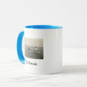 オールドフレンズボートアンティークフォトコーヒーマグ マグカップ (正面左)