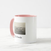 オールドフレンズボートアンティークフォトコーヒーマグ マグカップ (正面左)