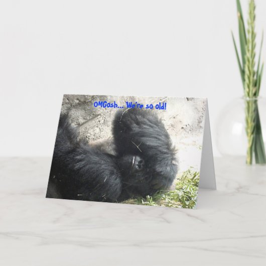 オールドフレンズ誕生日 カード (正面)