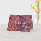 オールドフレンズTapestry Hydrangeas任意の機会を作る カード (黄色い花)