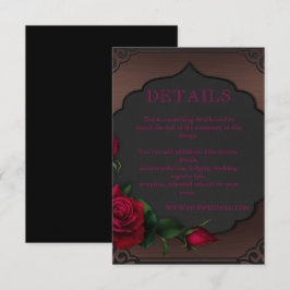 オールドフレームゴシックレッドローズ詳細 エンクロージャーカード