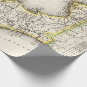 オールドフロリダ&タラハシーの地図（1845年）ヴィンテージ ラッピングペーパー (角)