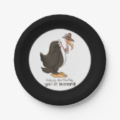 オールドブザードハッピーバースデー紙プレート ペーパープレート (正面)