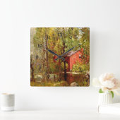 オールドブリックハウスオンザネポンセット スクエア壁時計 (ホーム)