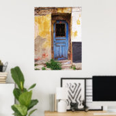 オールドブルードアミコノスギリシャ ポスター (ホームオフィス)