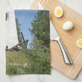 オールドプレスクアイルライトハウスキッチンタオル キッチンタオル (四つ折り)