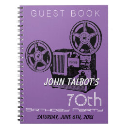 オールドプロジェクタ70th誕生日パーティーゲストブック ノートブック