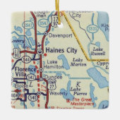 オールドヘインズシティフロリダ セラミックオーナメント (正面)