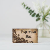 オールドヘッシアンエスプレッソバー – 名刺 (スタンド正面)