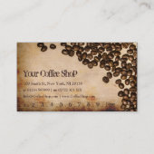 オールドヘッシアンコーヒー豆の写真 – パンチカード ロイヤリティカード (正面)