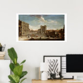 オールドホワイトホールとプライベートガーデン ポスター (ホームオフィス)