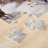 オールドホームウィンターシーン ジグソーパズル (側面)