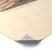 オールドボゴタ・コロンビアの地図（1840年） ポスター (角)