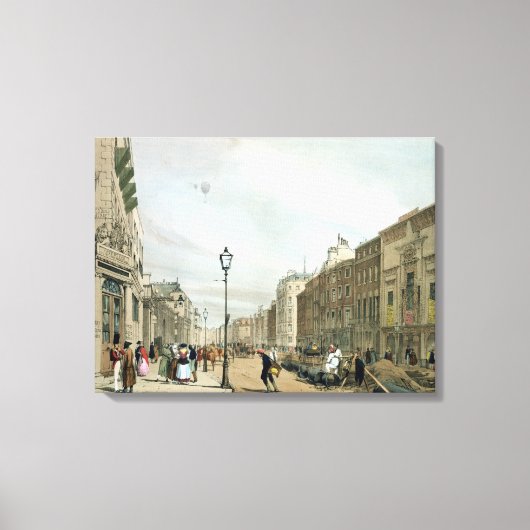 オールドボンド通りの角からピカデリー キャンバスプリント (正面)