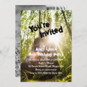 オールドボーイズ誕生日パーティーギター招待状 招待状 (正面/裏面)