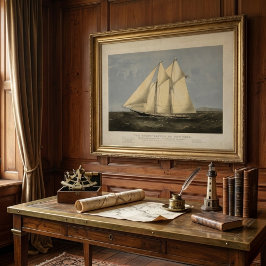 オールドボートヴィンテージポスターウォールアート ポスター